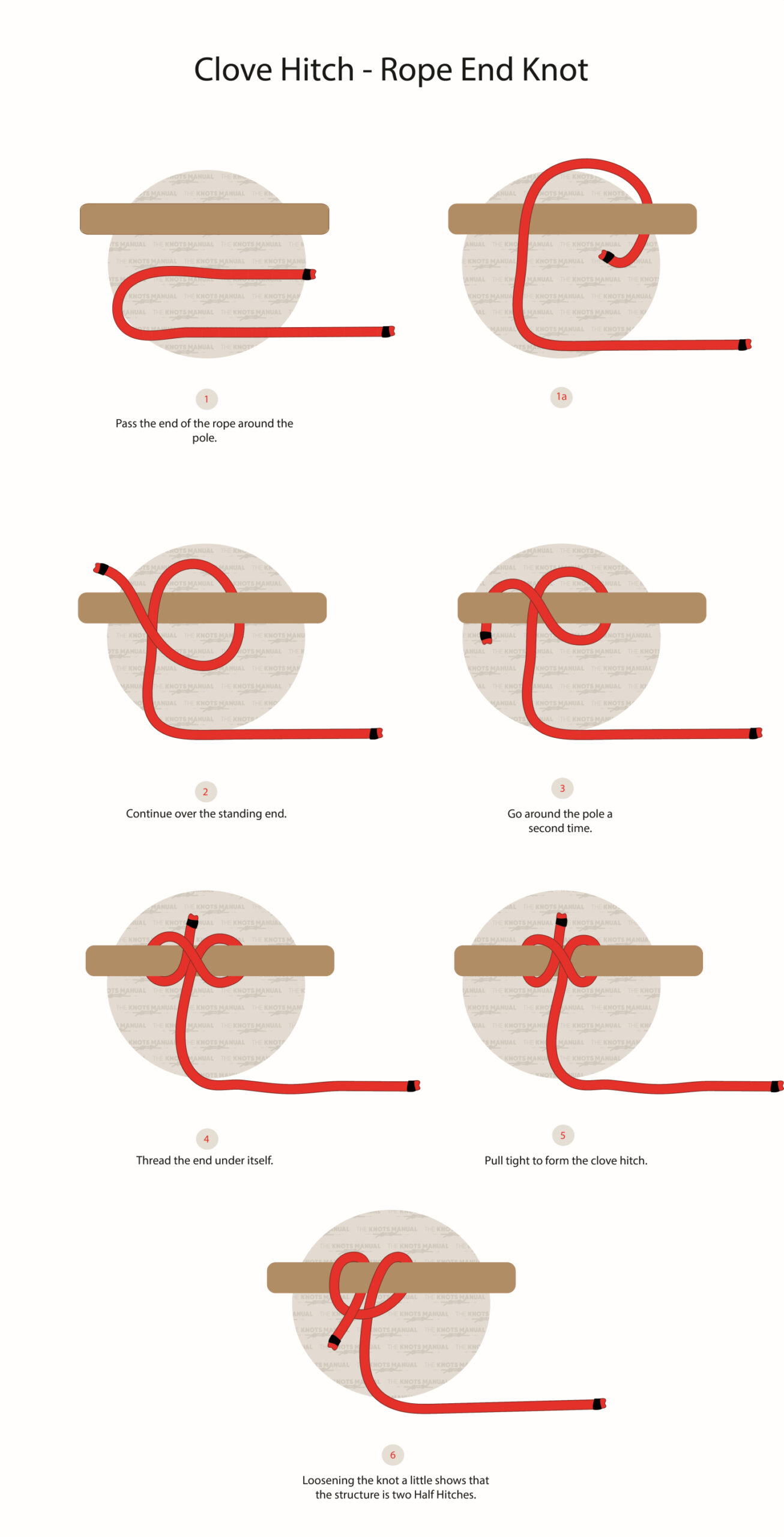 Clove Hitch-Rope End Knot